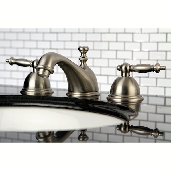 KS3968TL 8 Widespread Bathroom Faucet, Brushed Nickel